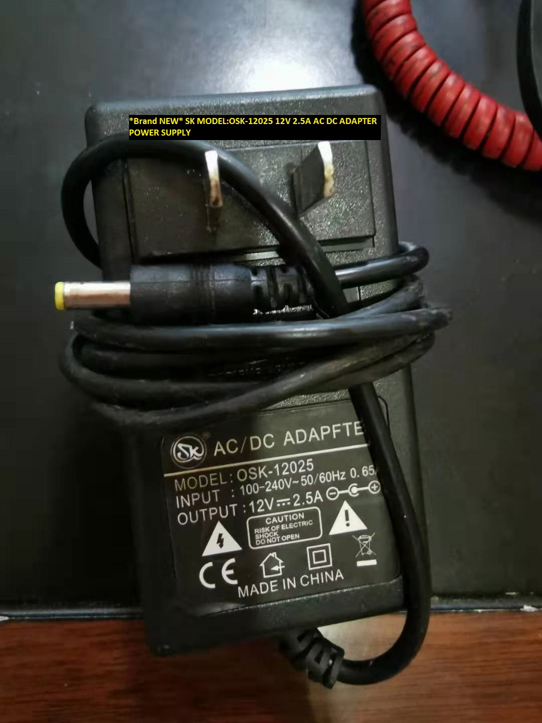 *Brand NEW* AC DC ADAPTER 12V 2.5A SK MODEL:OSK-12025 POWER SUPPLY - Click Image to Close